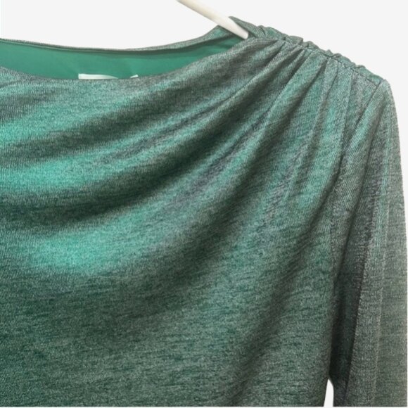 NWT Lovers + Friends Metallic Green Ruched Mini Dress M Revolve Party Sexy - Picture 7 of 15